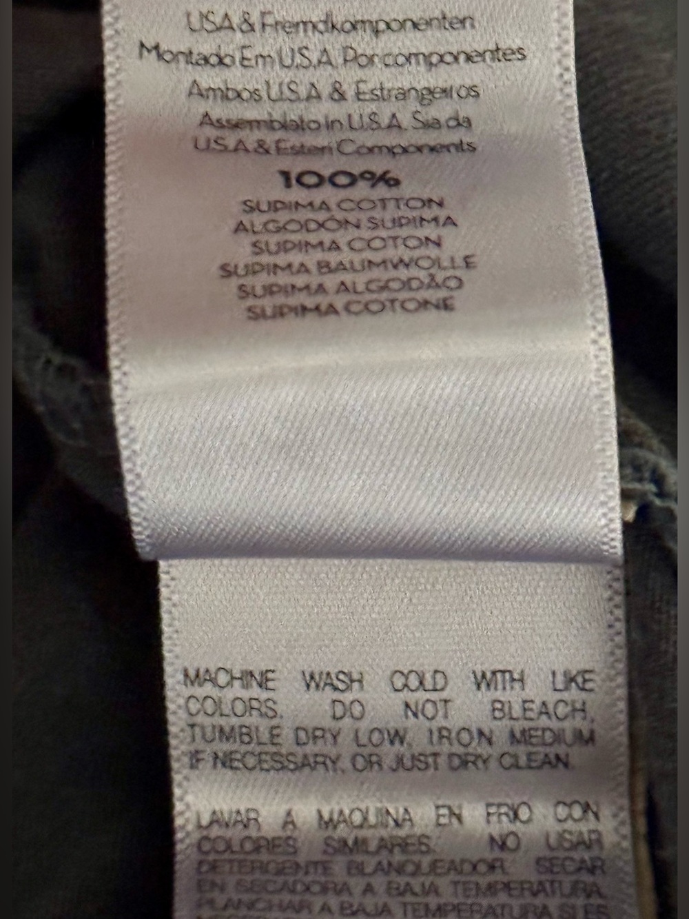 MOTHER The Rowdy Cutoff Cowboys Don’t Cry Graphic Tee / Graphite / Size XSmall - Picture 6 of 6